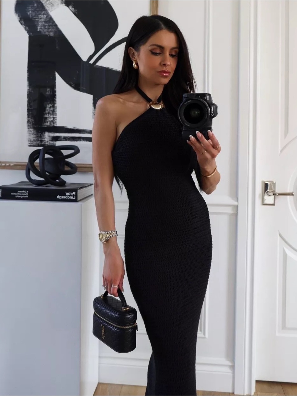 JLUXLABEL Overseas Halter Maxi Dress